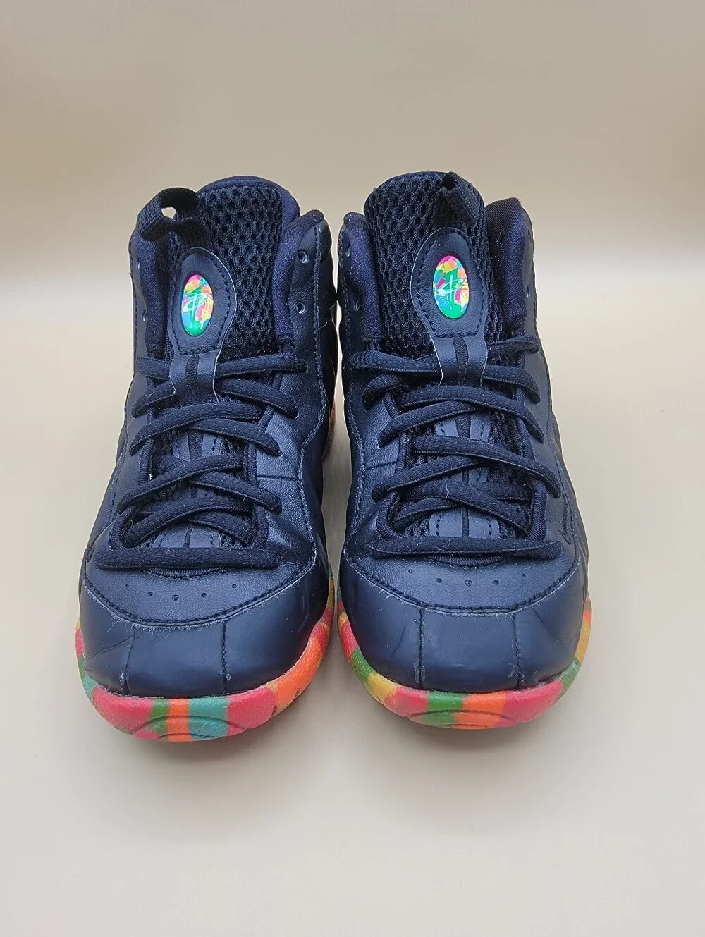 Nike Lil Posite One Fruity Pebbles Little Kids Shoes Size 12C Black Multicolor